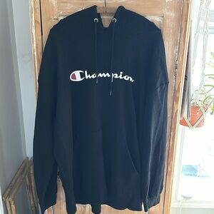 Champion Black lightweight hoodie size 2XL